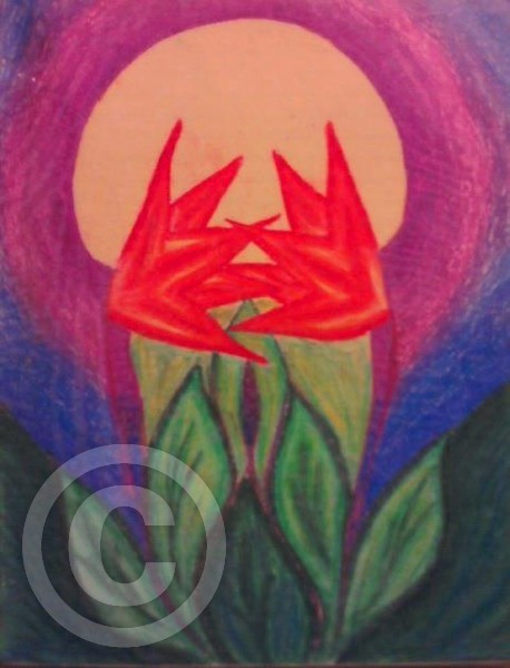 Two become one, as the flower wedded to the sun...
