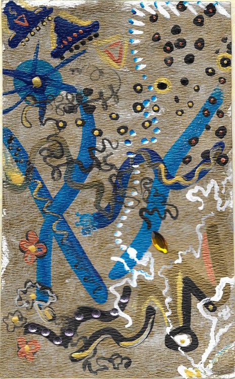 Gold Turquoise sparkly Abstract0001