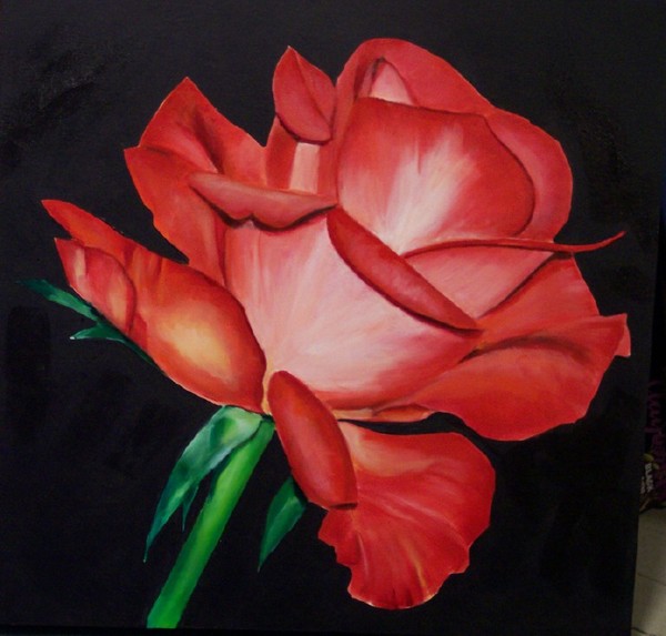 rose done from Thea Walstra's photagraphy