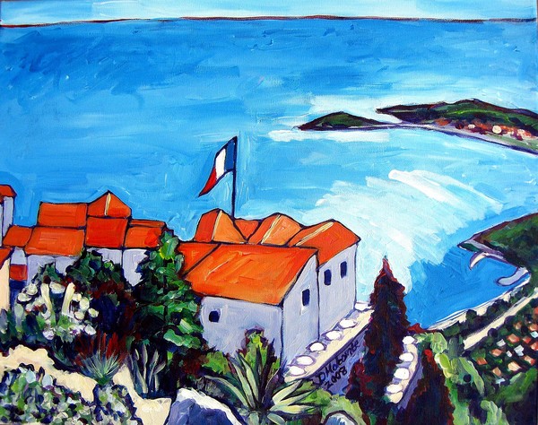 View of Eze, France #1 (2008)
