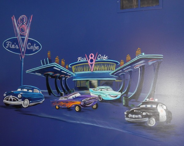 cars Disney mural