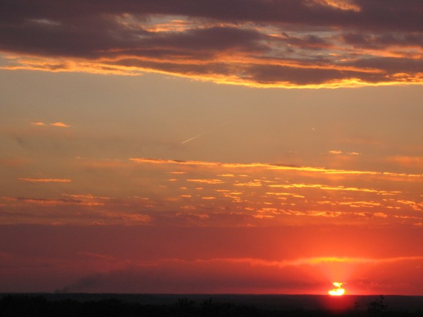 A Spring Sunset In Oklahoma