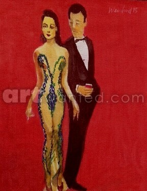 Woman in Transparent Dress with Man 