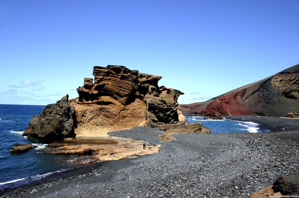 El Golfo on the isle of Lanzarote