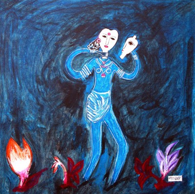 Girl with Masks