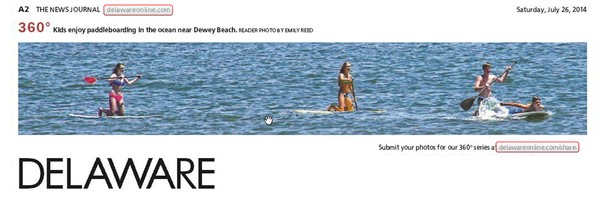 180th News Journal Panorama-Paddle Boarders