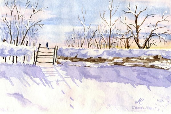 D'après Monet: The Magpie