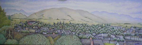 View of Cockermouth and the Lorton Fells