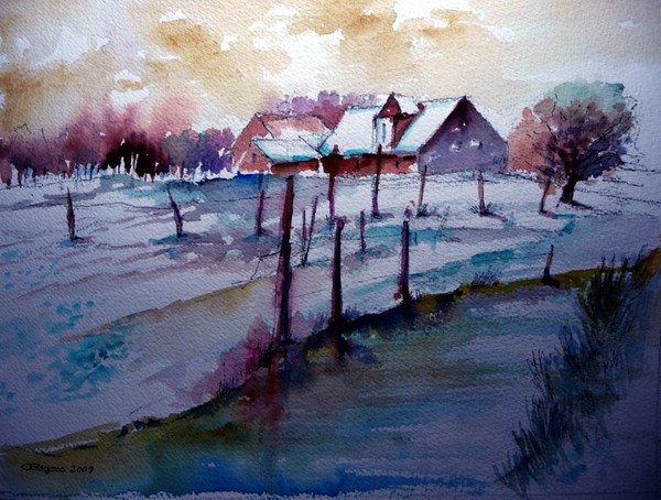 Winter in Flanders (sketch)