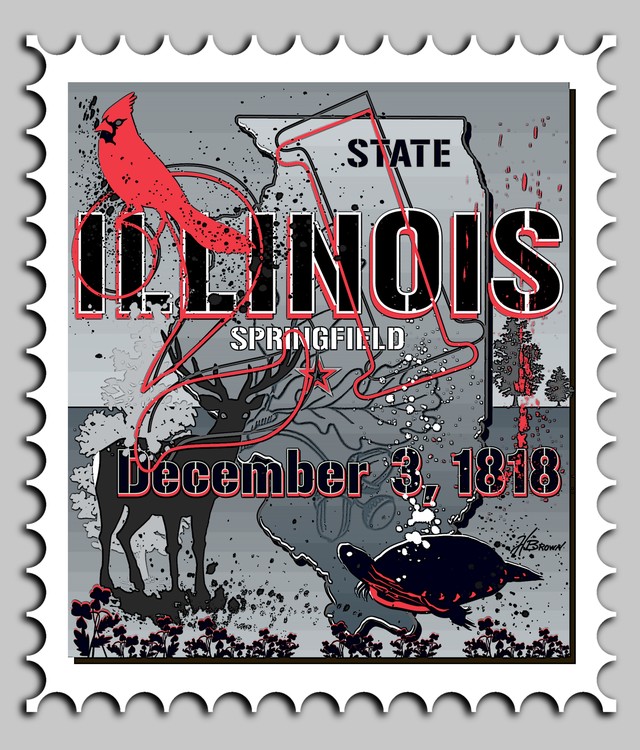 Illinois Stamp