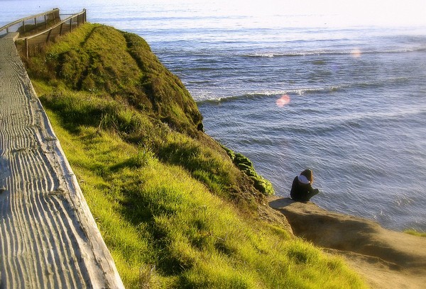 Pensive on the Pacific