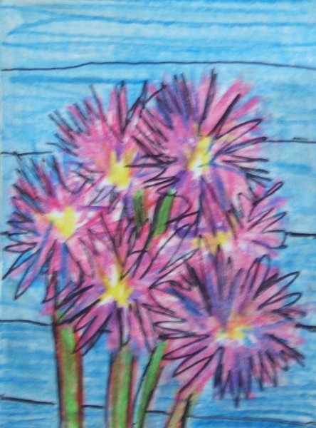 Funky Flowers 3 by P Miller