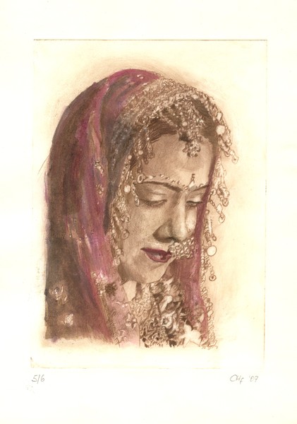 Beautiful young Indian bride Sangeeta