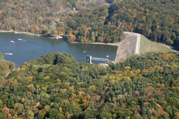 Mohican Dam in Autumn 