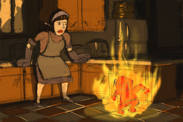 Fire in the kitchen