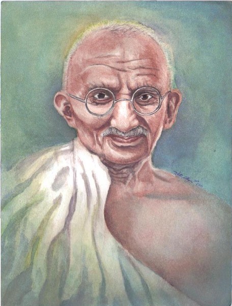 Ghandi colored