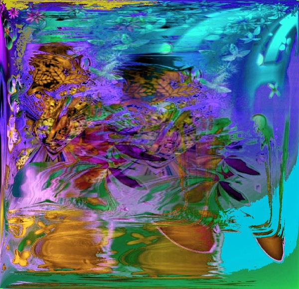 lillies in pond