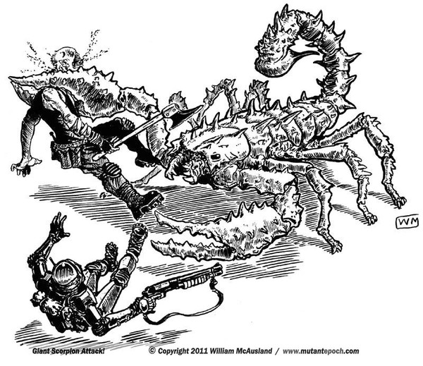 Giant Mutant Scorpion attack