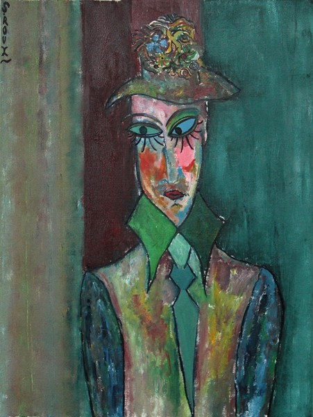 L'homme au chapeau de fleurs