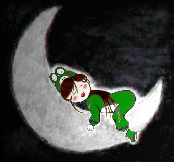 dreaming on the moon