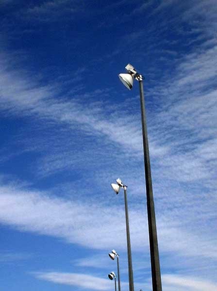 Tennis Lights against the Sky