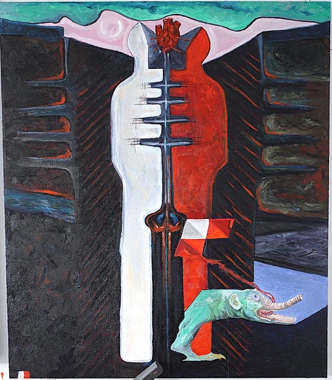 Leviathan. Oil painting by Gomolka Art