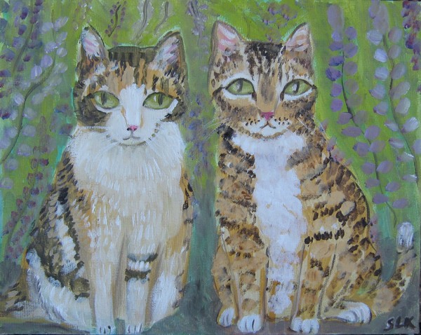 Two Cats in the Garden