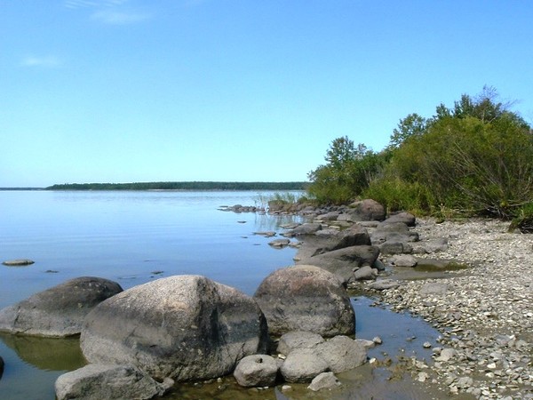 Around the point at Hecla Island, Manitoba