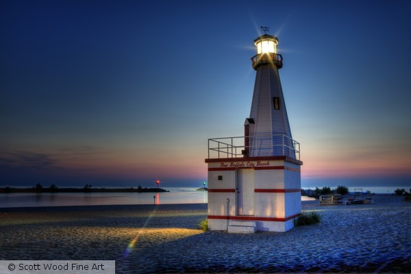 New Buffalo City Beach Lighthouse