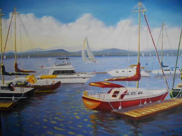 Marina on the lake