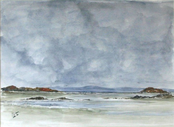 Storm clouds at Lossiemouth, Scotland