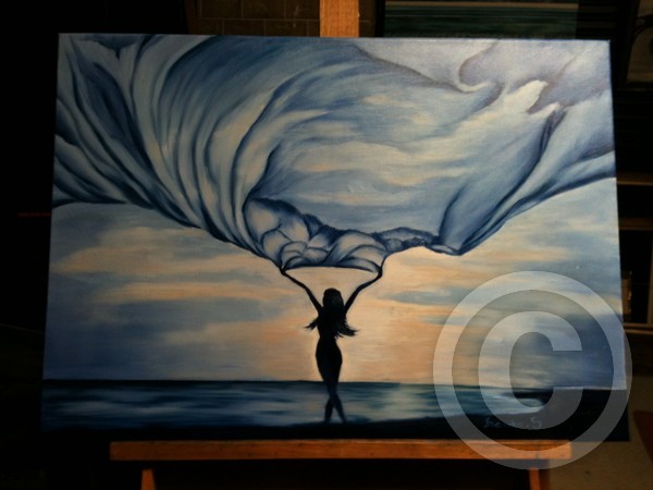 Silky Wind at the beach Sold !