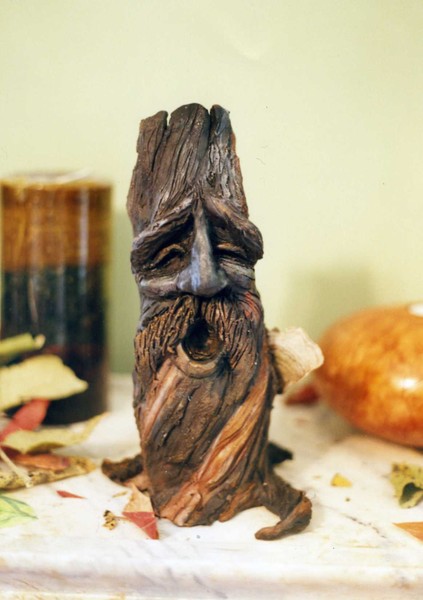 greenman tree spirit, laughing
