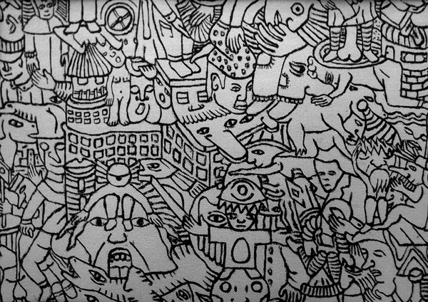 Fragment #11- ( A4 size format) - out of an oil p