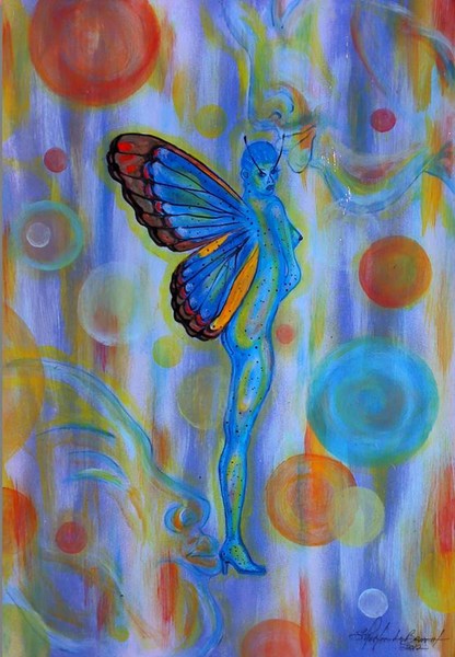 Lady Blue Morpho's Kiss