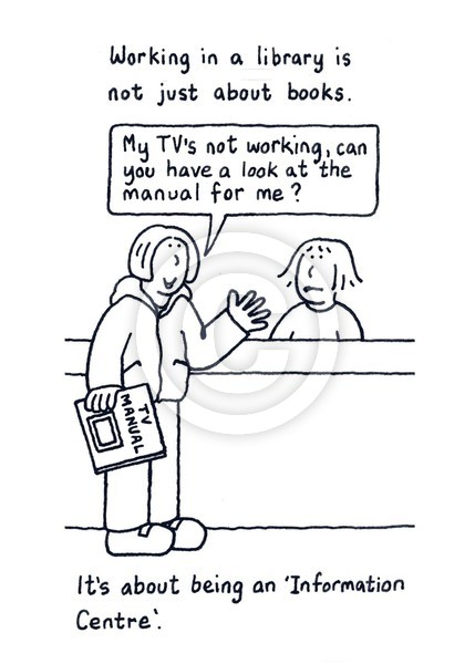 Working in a library