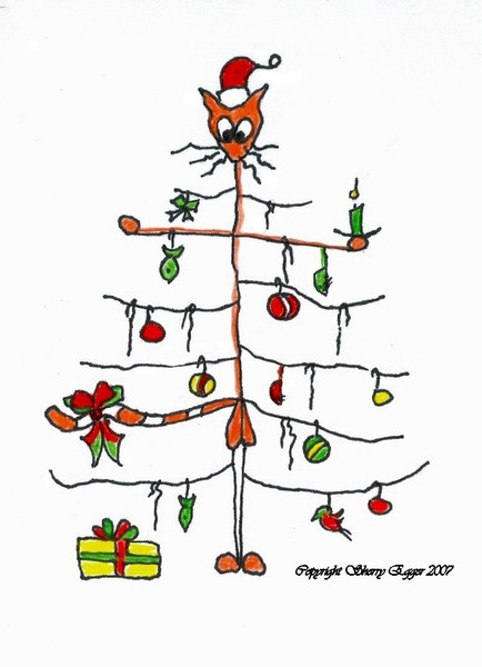 Cat Splatz Christmas