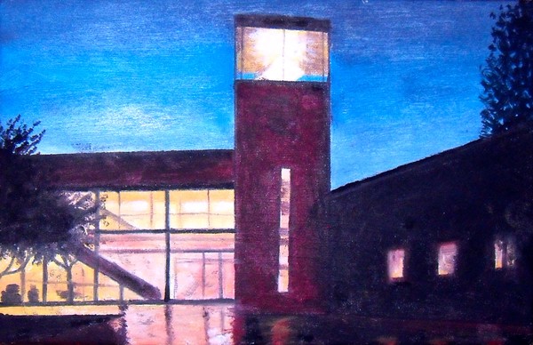 School at night