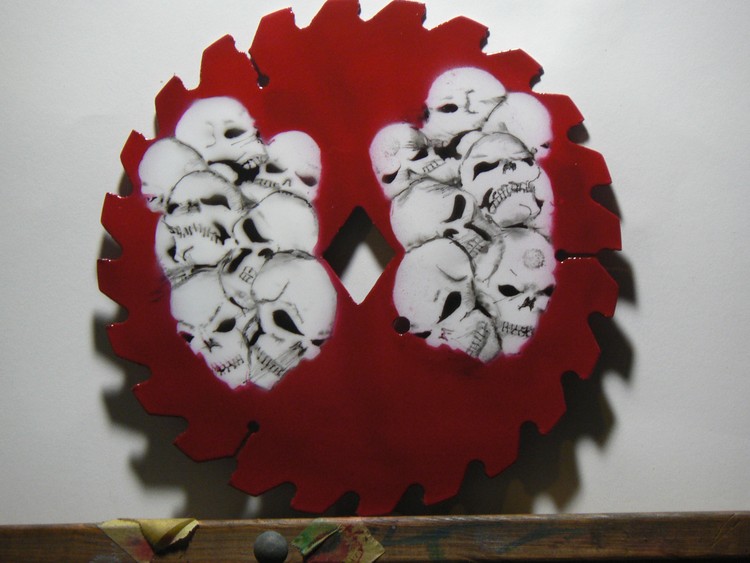 Halloween saw blade.