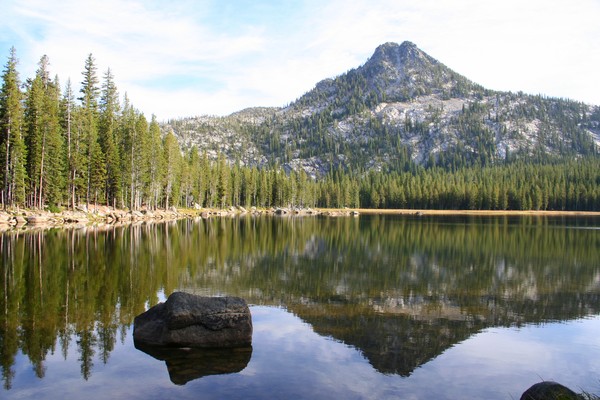Elkhorn Mountain Reflected in Lake Anthony #2