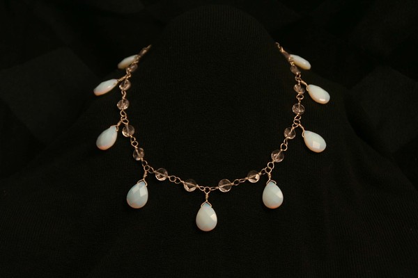 Opal and Blue Quartz necklace