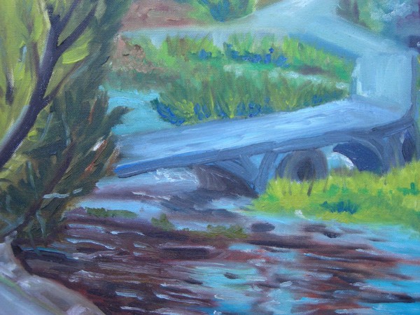 The bridge over the Roe river