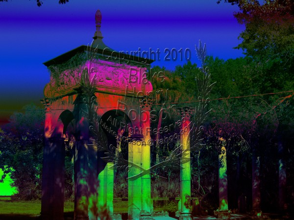 Tropical Ruins, Corinthian Columns, Holly Hill, Fl