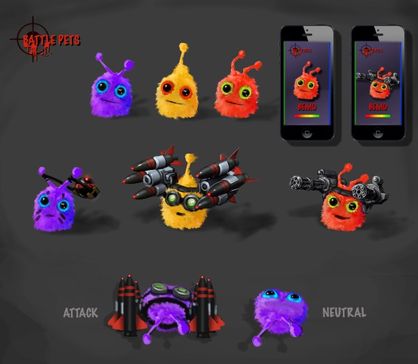 BATTLE PETS2 app design
