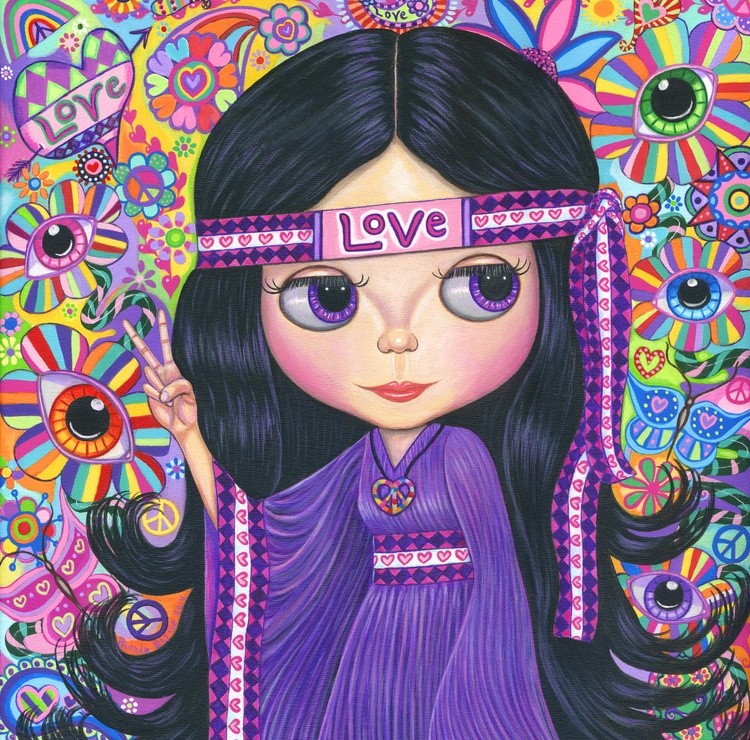 Love Hippie Blythe Doll