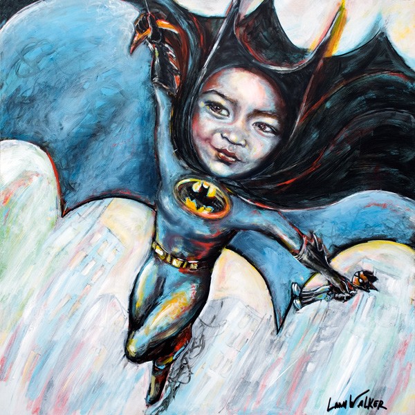 Riley as Batman