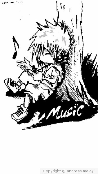 listening to the Music