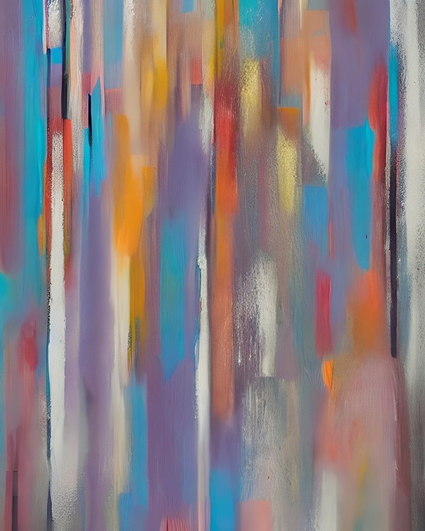 Colorful paint streaks
