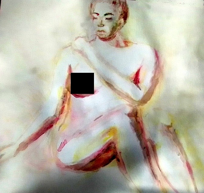 Paloma Cropped Watercolor