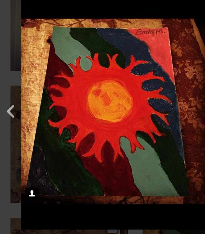 The Burning melted sun